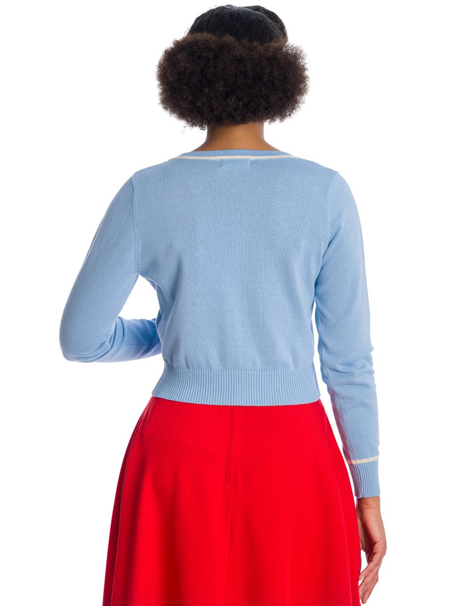 Banned Retro Regatta Boat Sam Short Sleeved Cardigan