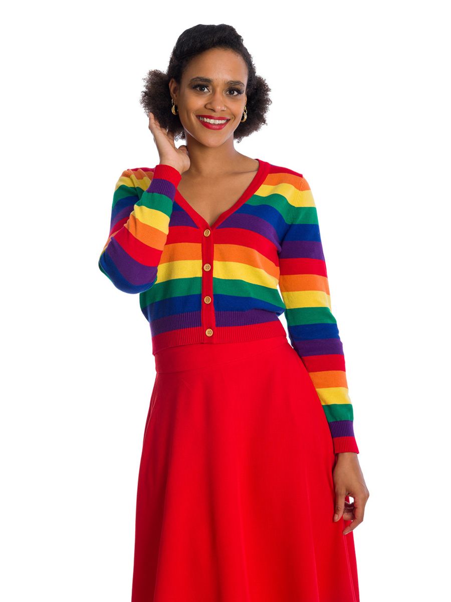 Banned Retro Love Wins Rainbow Cardigan