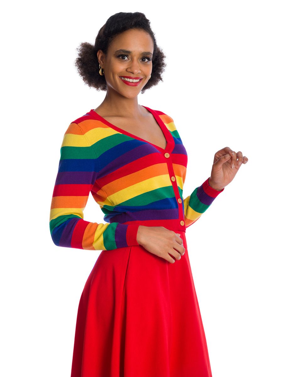 Banned Retro Love Wins Rainbow Cardigan