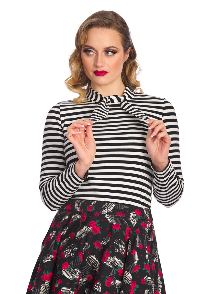 SPOOKS & STRIPES TOP