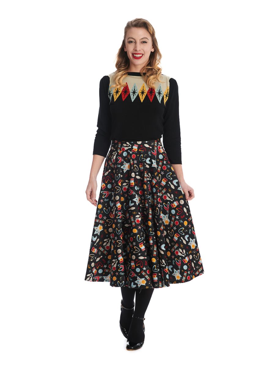 LET'S GO BOWLING SKIRT