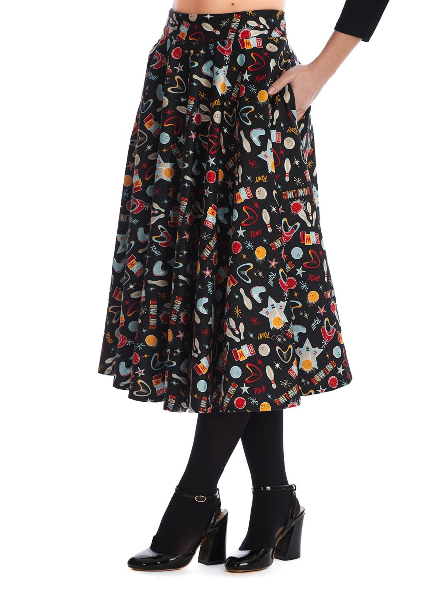 LET'S GO BOWLING SKIRT