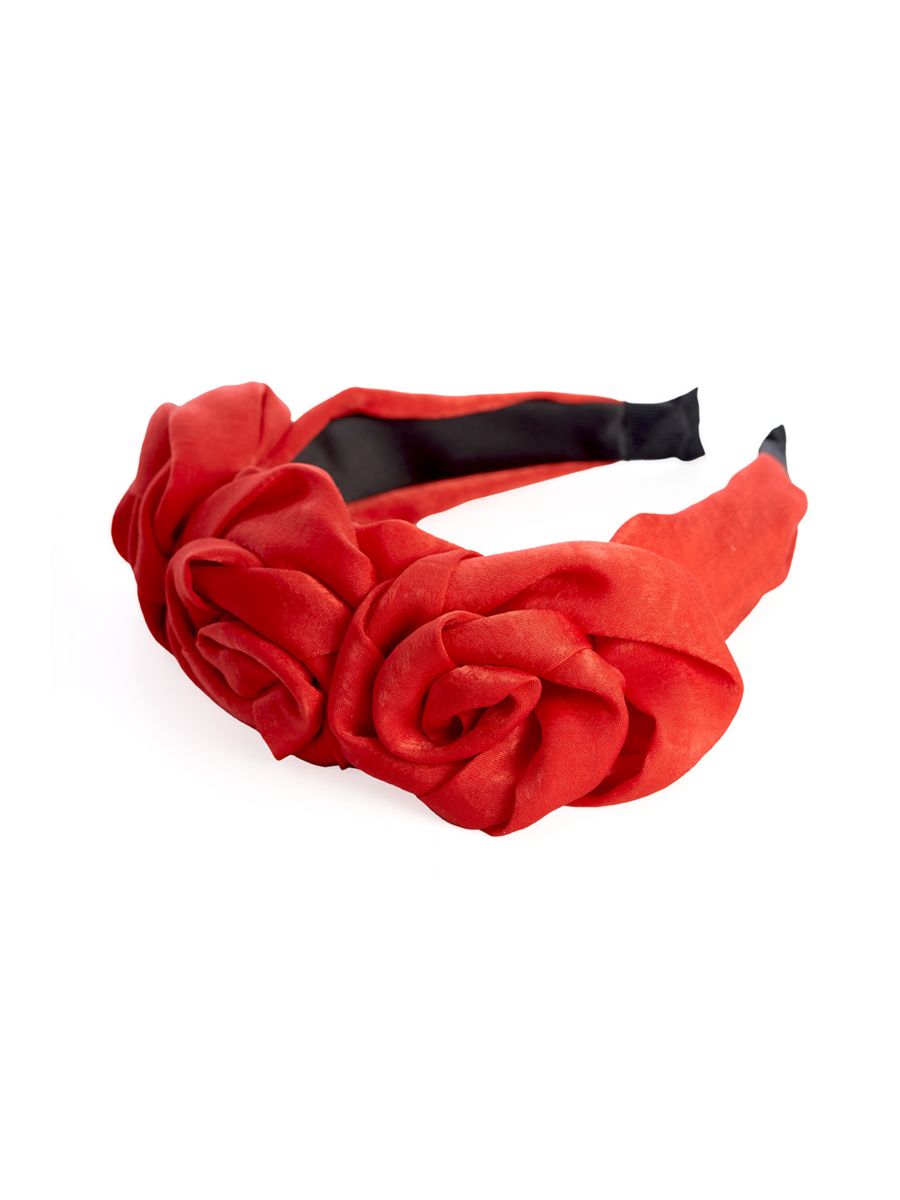 ROSALIE HEADBAND-Red-One Size