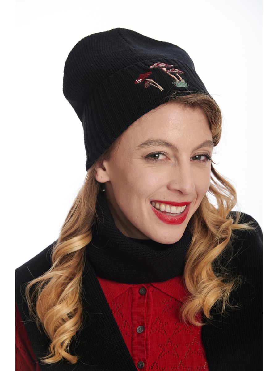 MAGIC WOODLAND BEANIE HAT-Black-One Size