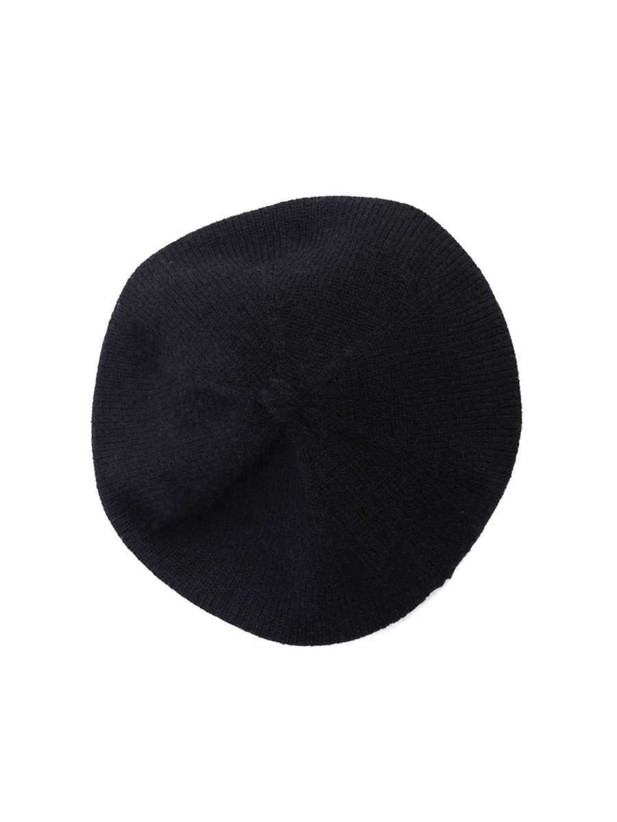 LORELEI KNITTED BERET-Black-One Size