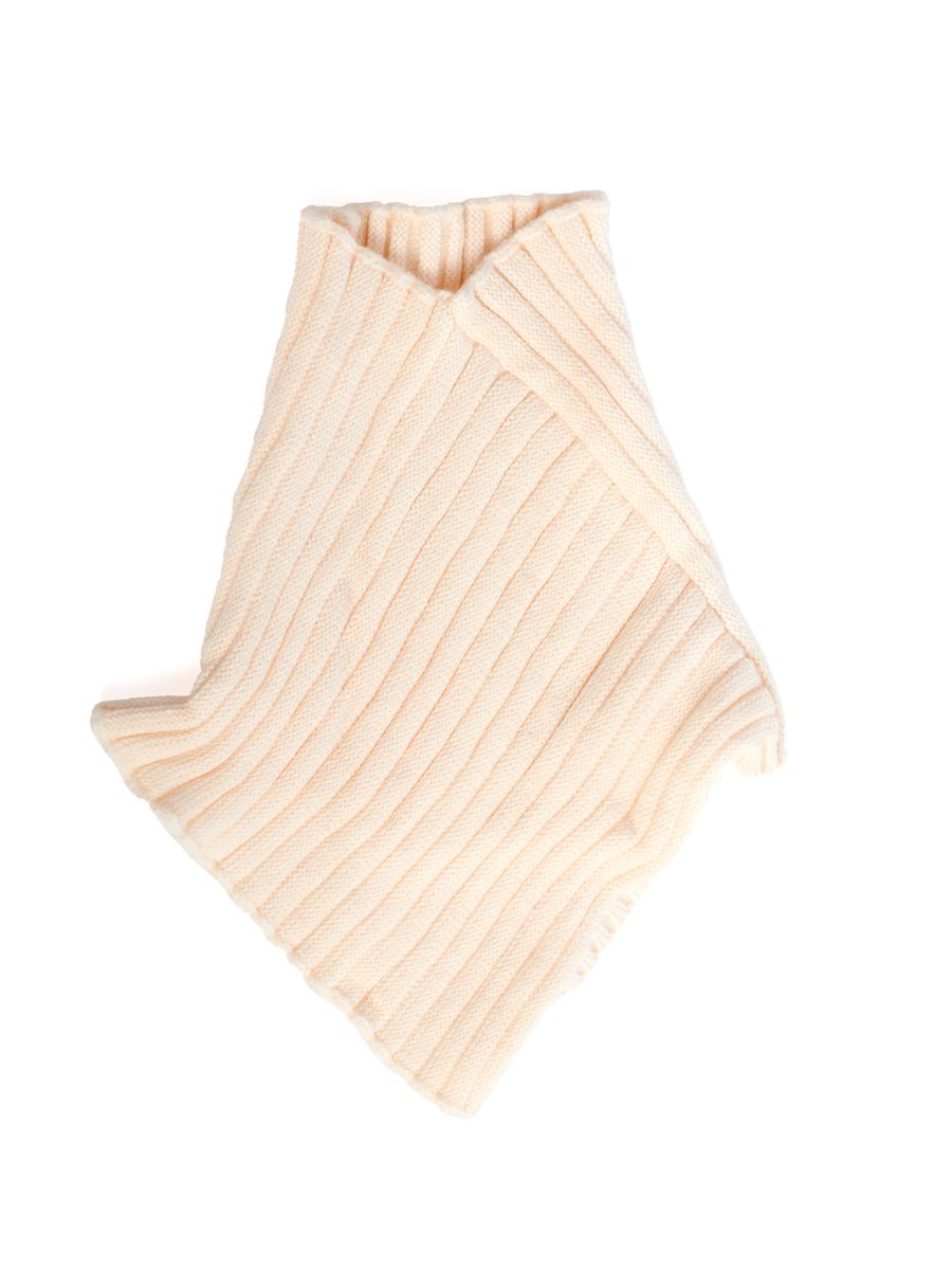 LOLA KNITTED NECK WARMER-White-One Size