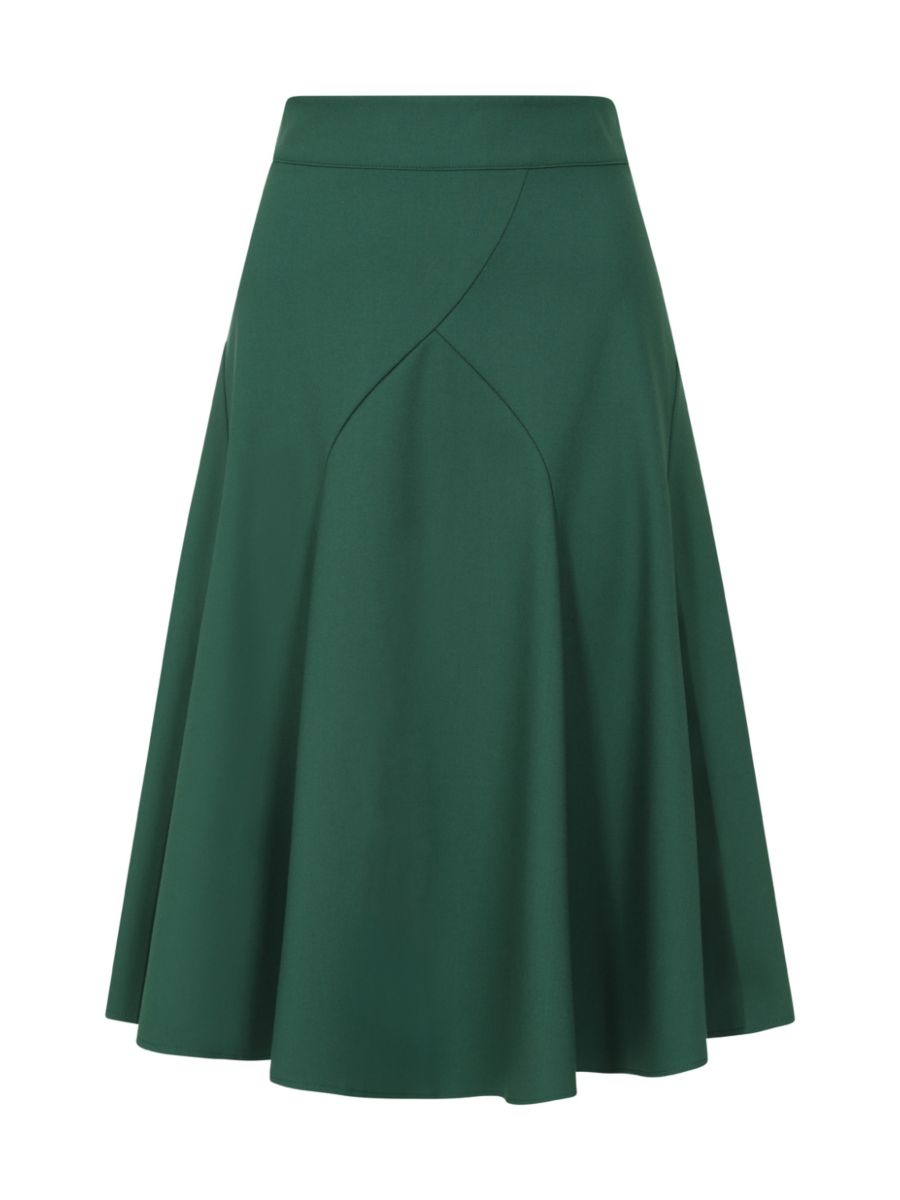 CAROL CLASSIC PANEL DETAIL SKIRT Green