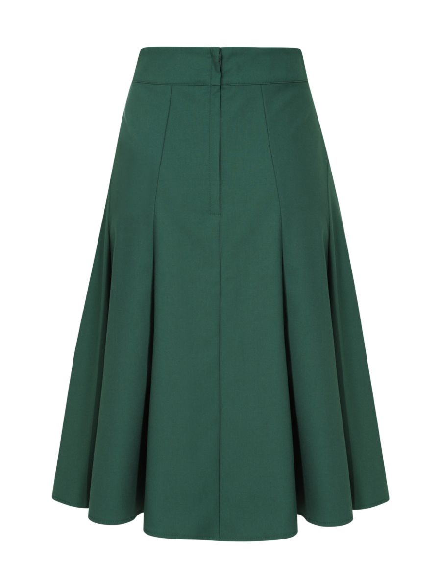 CAROL CLASSIC PANEL DETAIL SKIRT Green