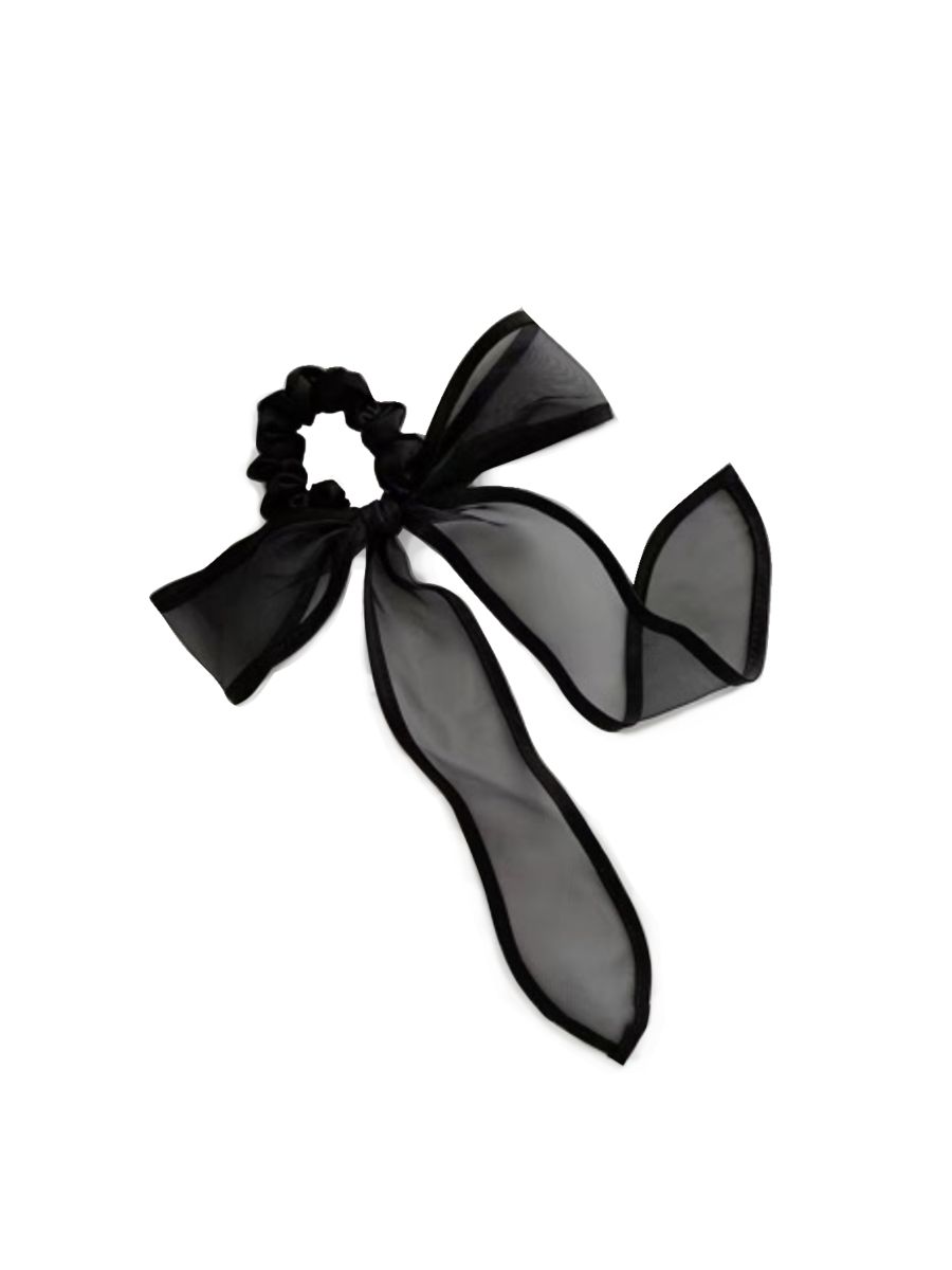 MESH HAIR TIE-Black-One Size