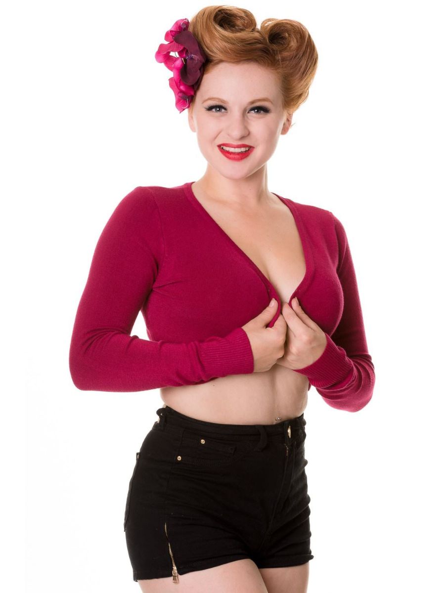 Banned Retro 1950's Flickers Anna Bolero Magenta