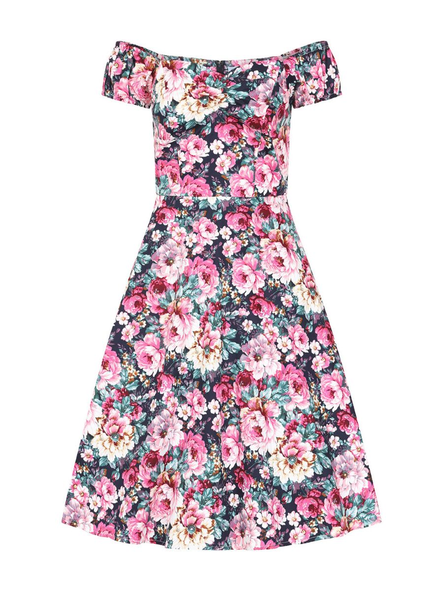 Banned Retro Marilyn Flower Show Swing Dress