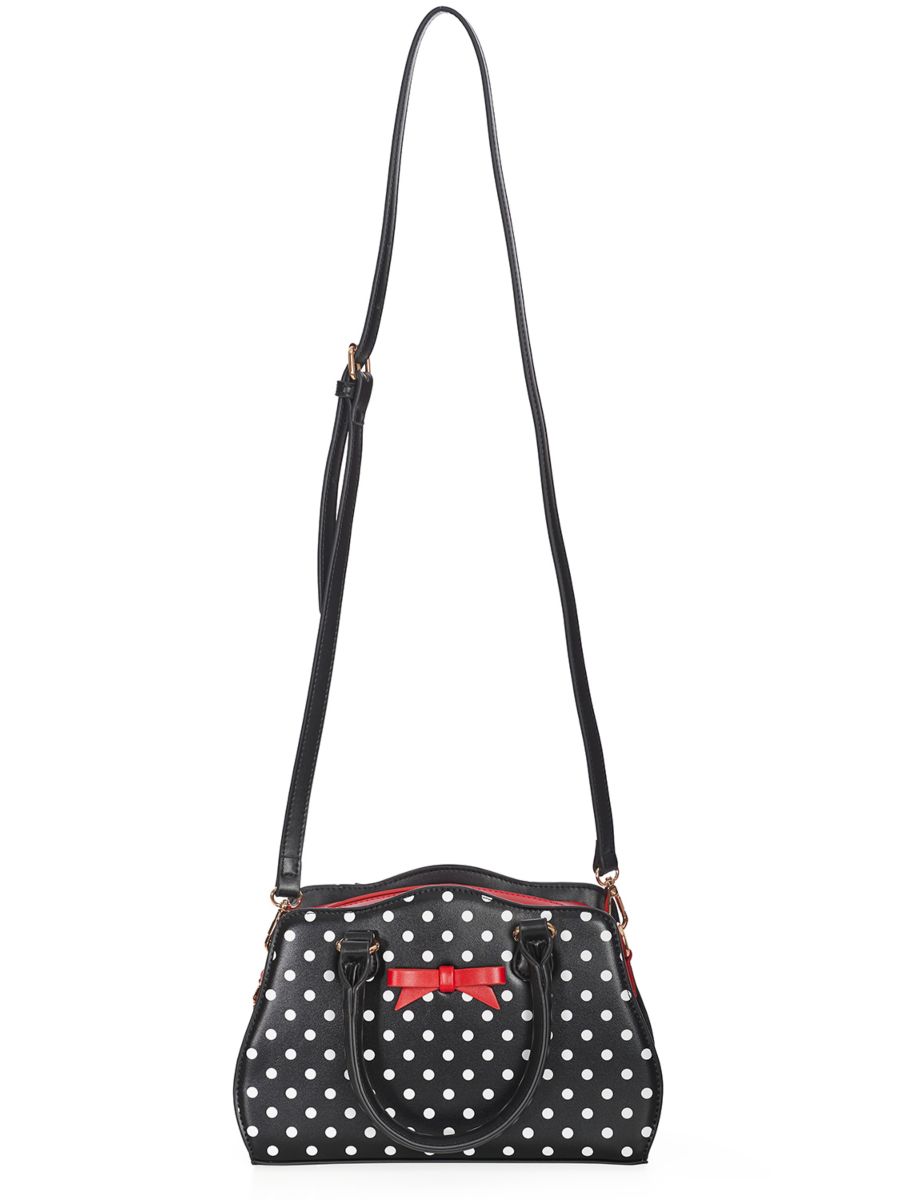 POPPY POLKA HANDBAG Black
