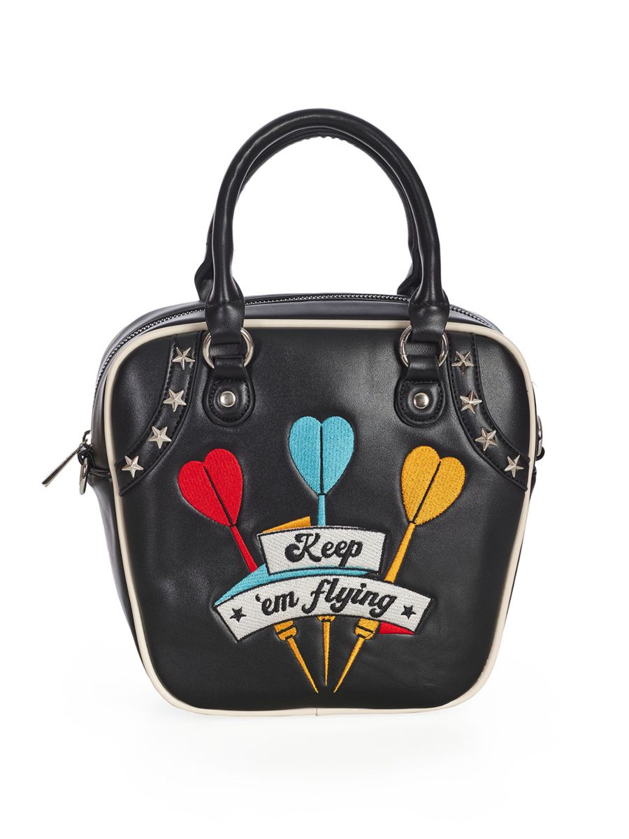 KEEP 'EM FLYING HANDBAG  Black