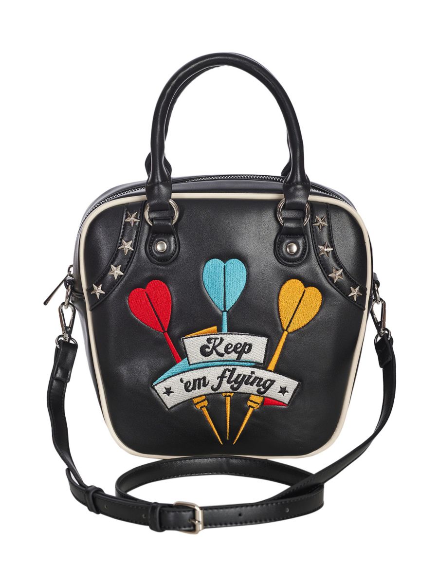 KEEP 'EM FLYING HANDBAG  Black