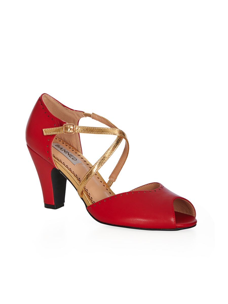 SASSY DANCE HEELS Red