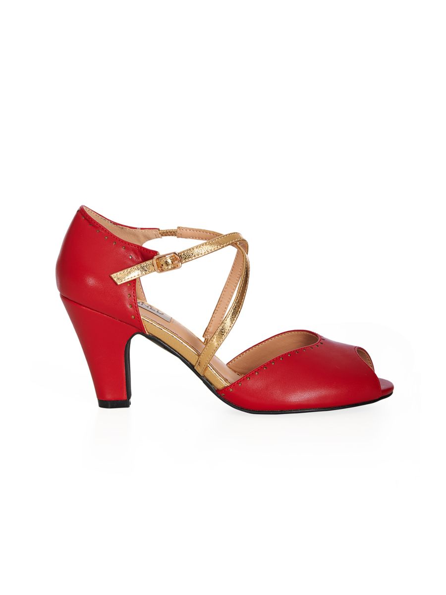 SASSY DANCE HEELS Red