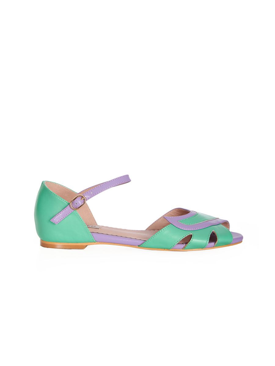 GLAMOROUS GLIDERS FLAT SANDALS Mint
