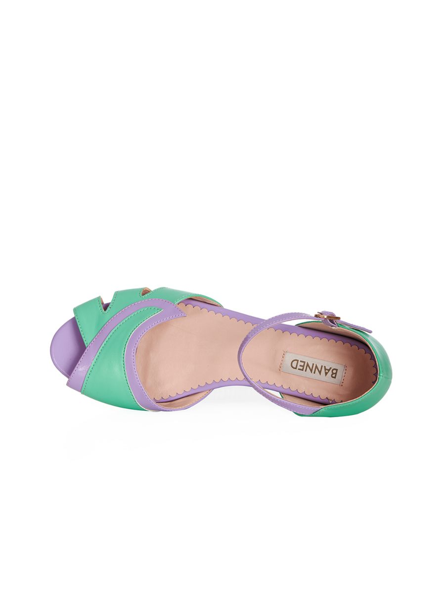 GLAMOROUS GLIDERS FLAT SANDALS Mint