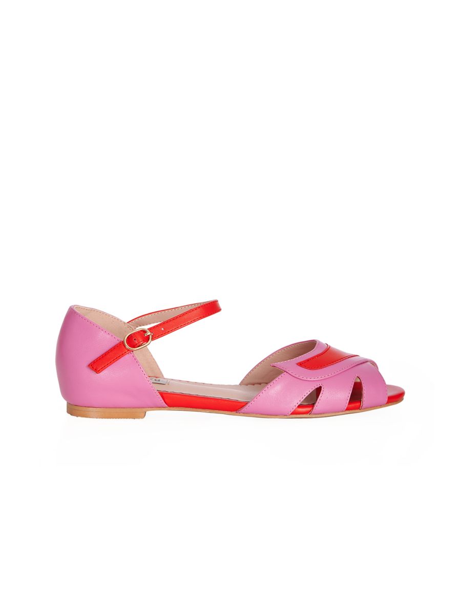 GLAMOROUS GLIDERS FLAT SANDALS Pink
