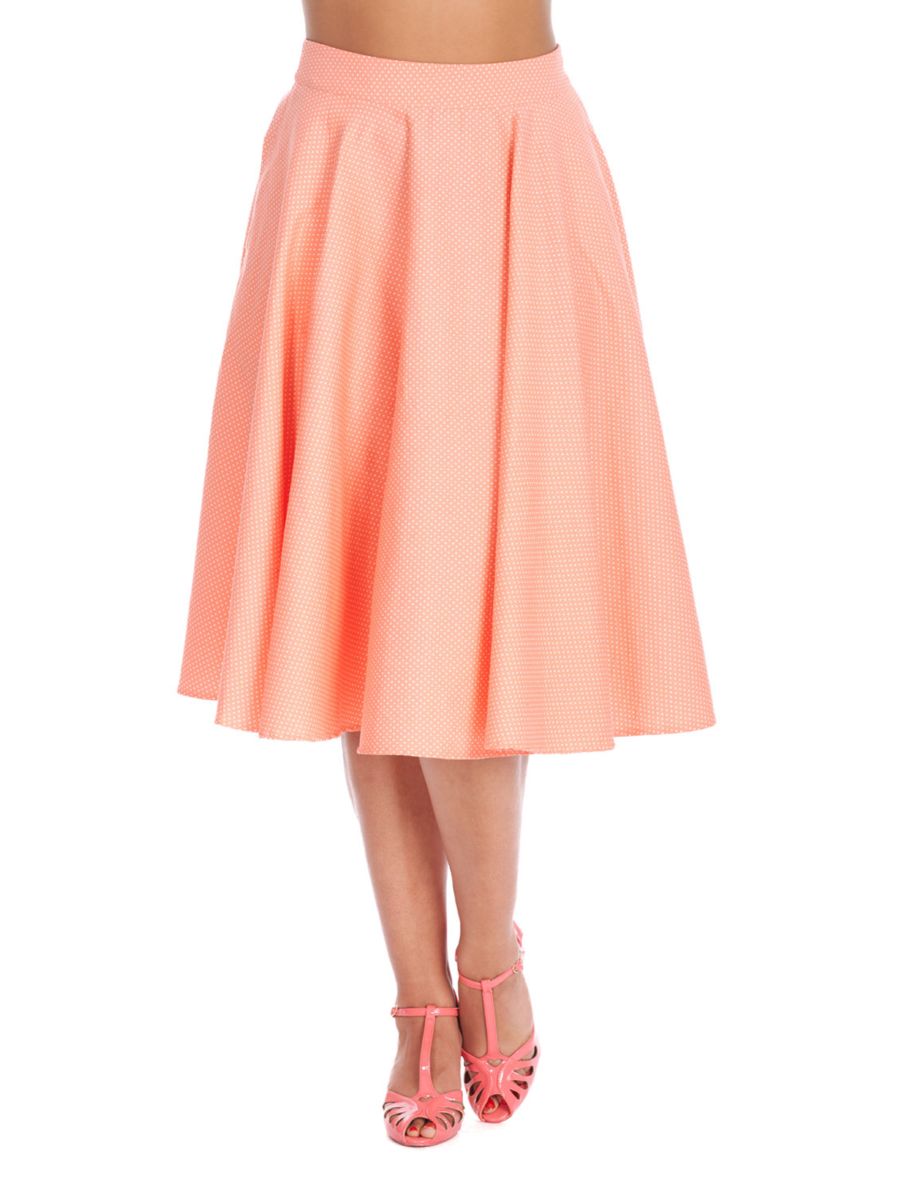 MINI POLKA QUEEN SWING SKIRT Pink