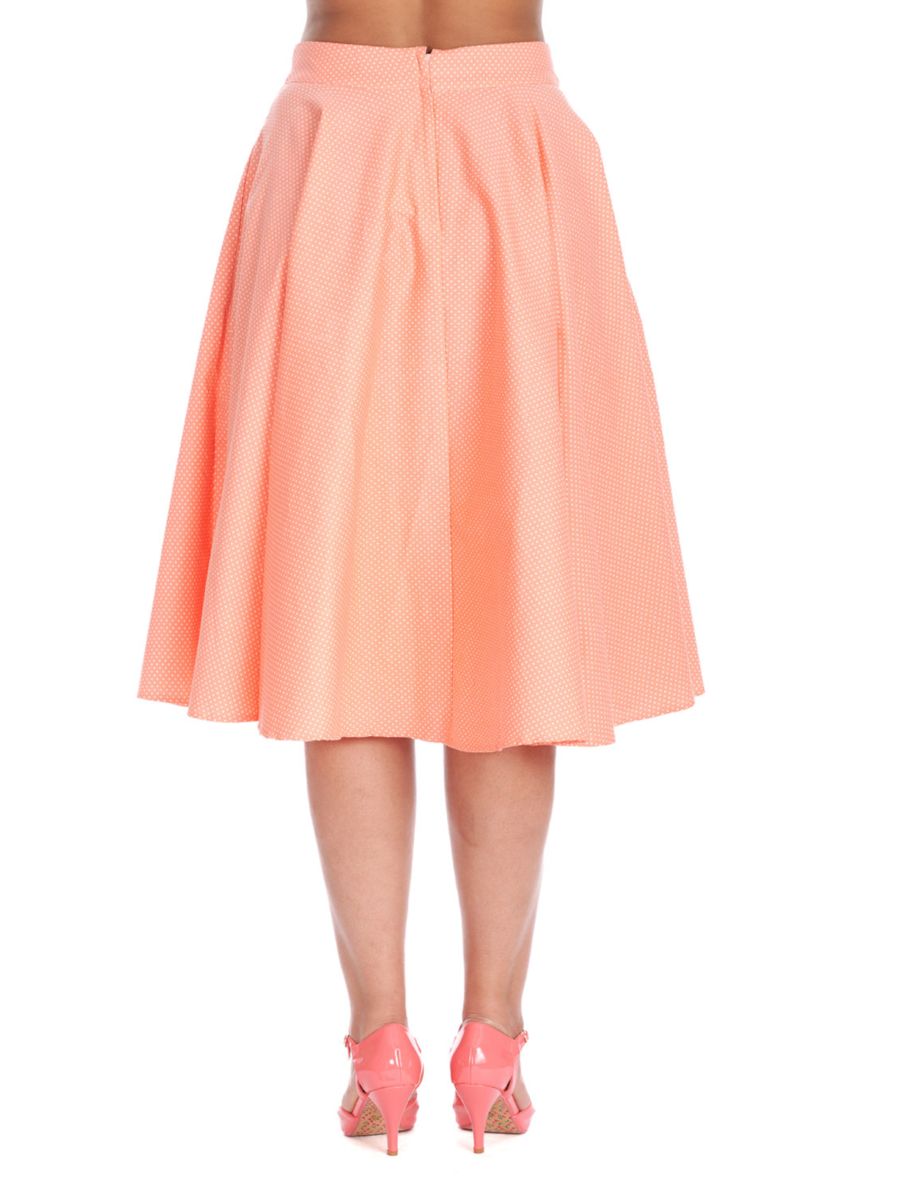MINI POLKA QUEEN SWING SKIRT Pink
