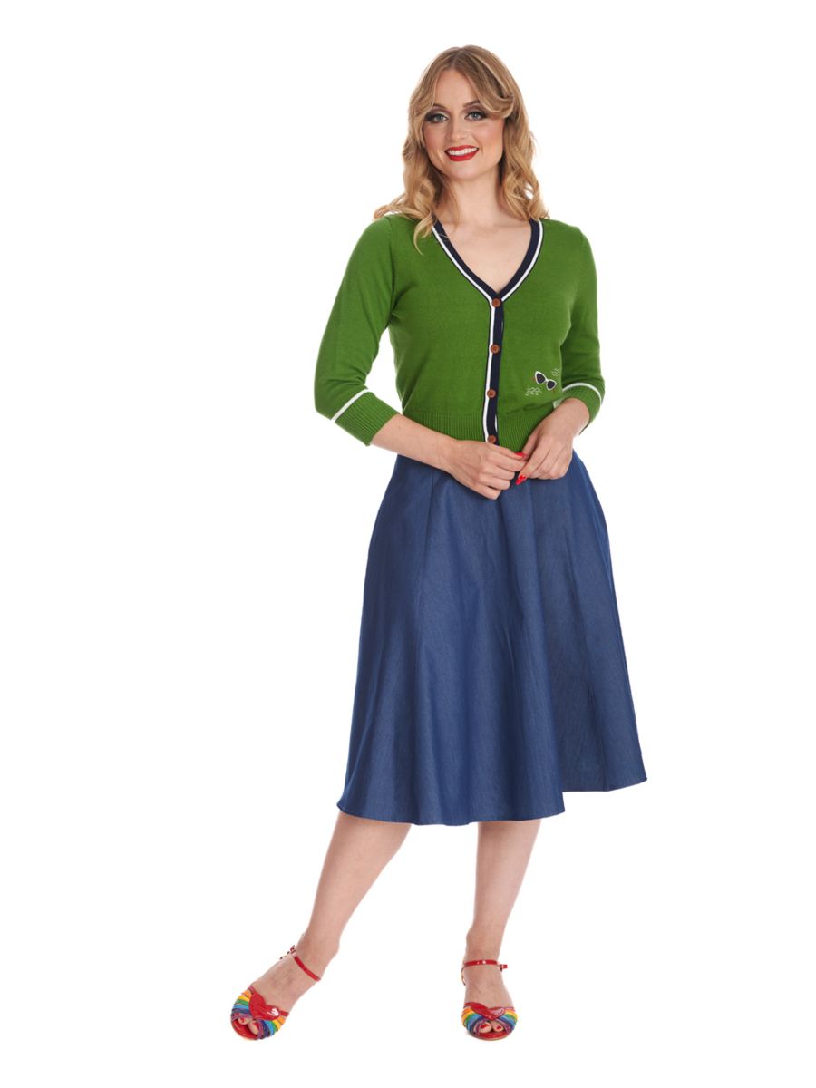 BEACH GLASSES CARDIGAN Green