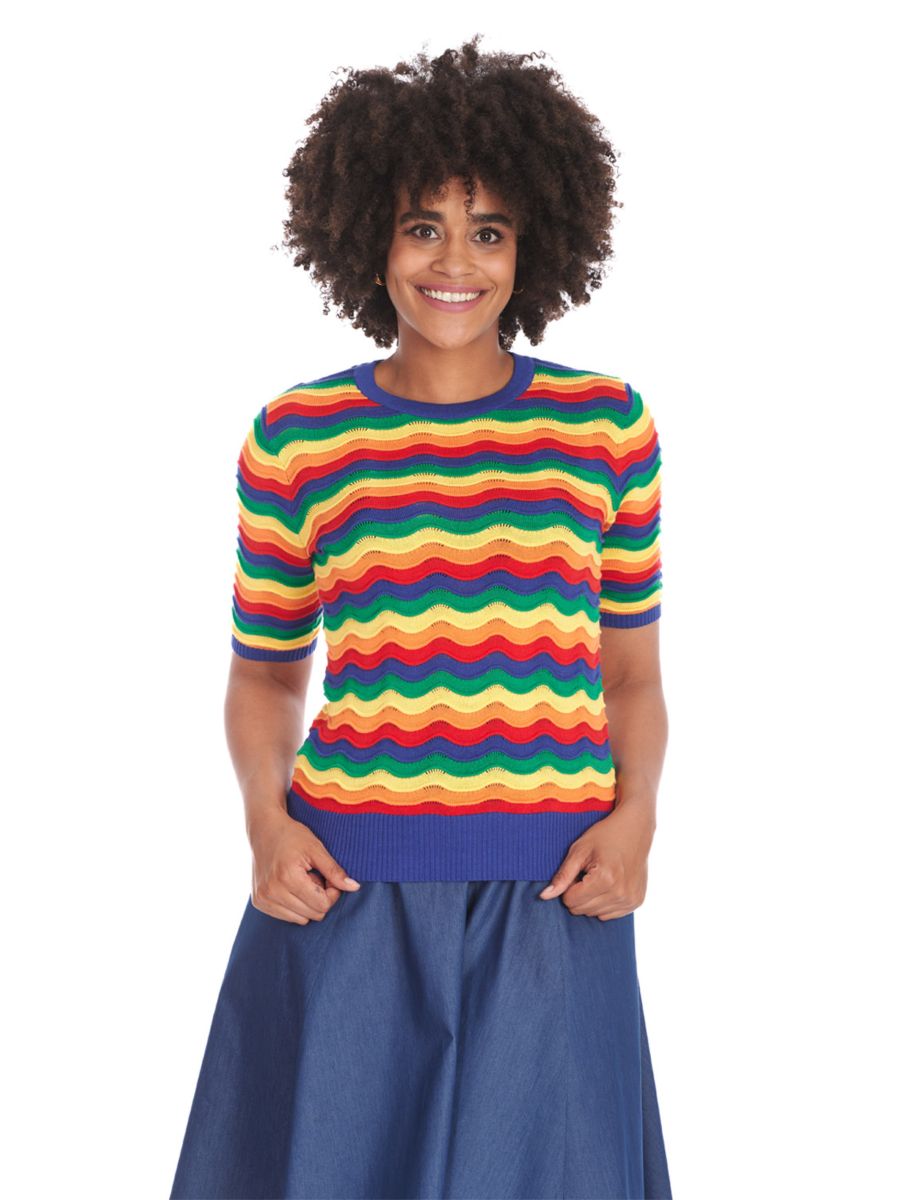 RAINBOW WAVES JUMPER Multicolour