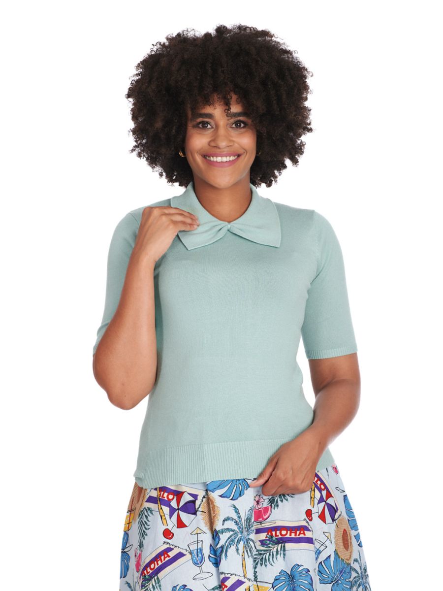 BOW DELIGHT JUMPER Blue