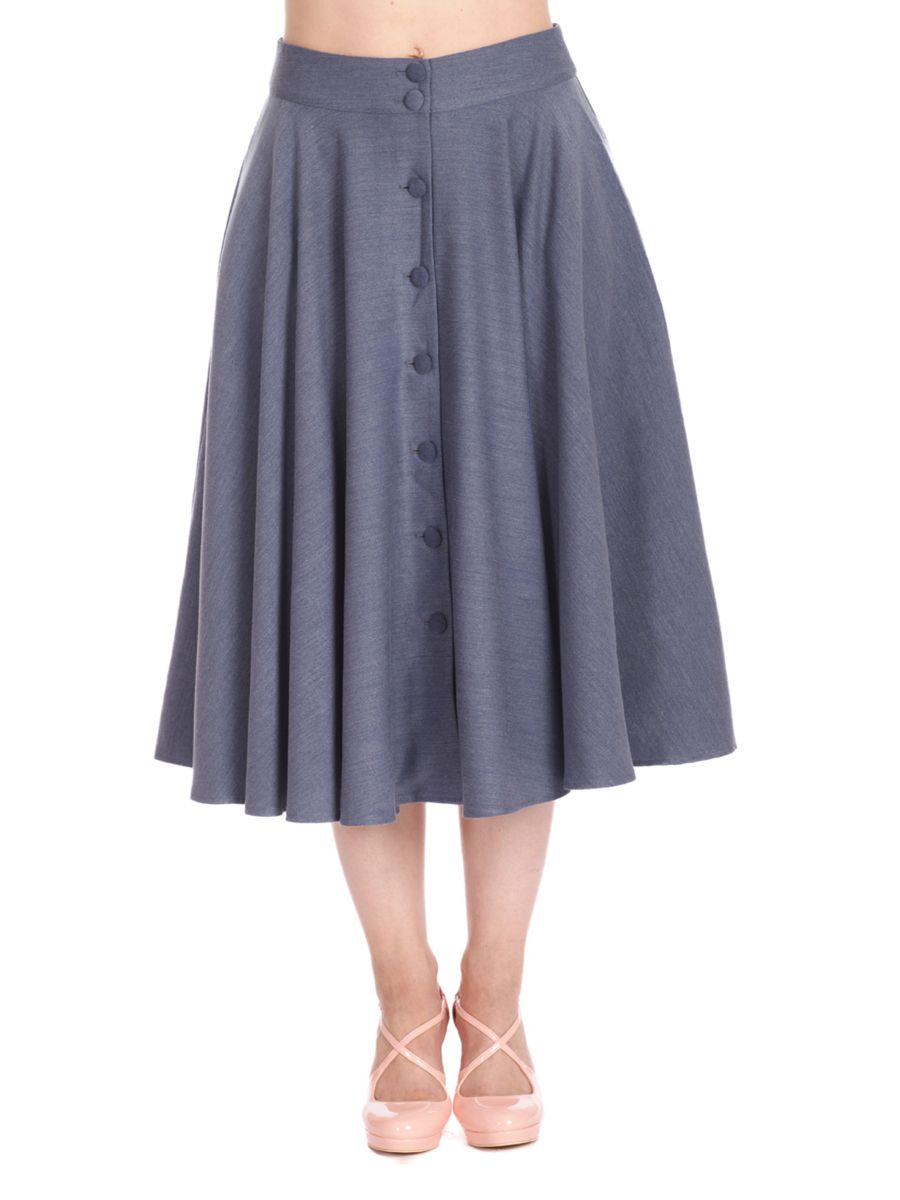 SWAY AWAY SKIRT Blue Denim