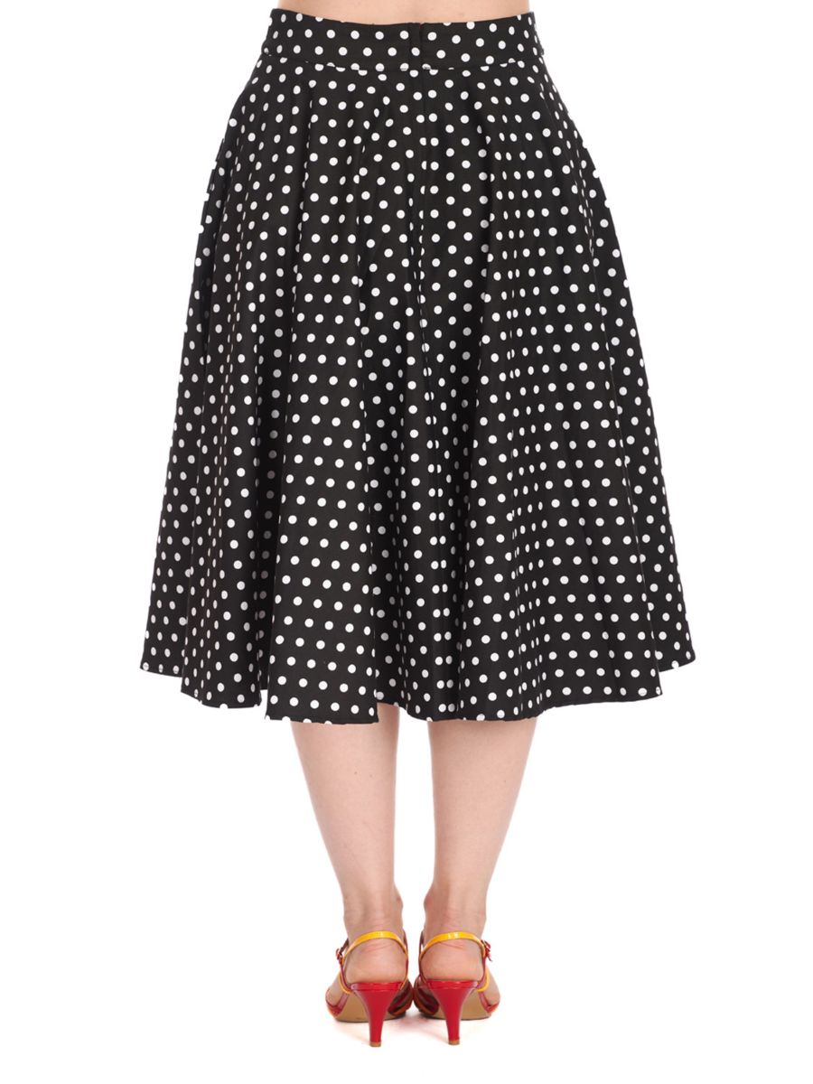 DOT DAYS SWING SKIRT Black