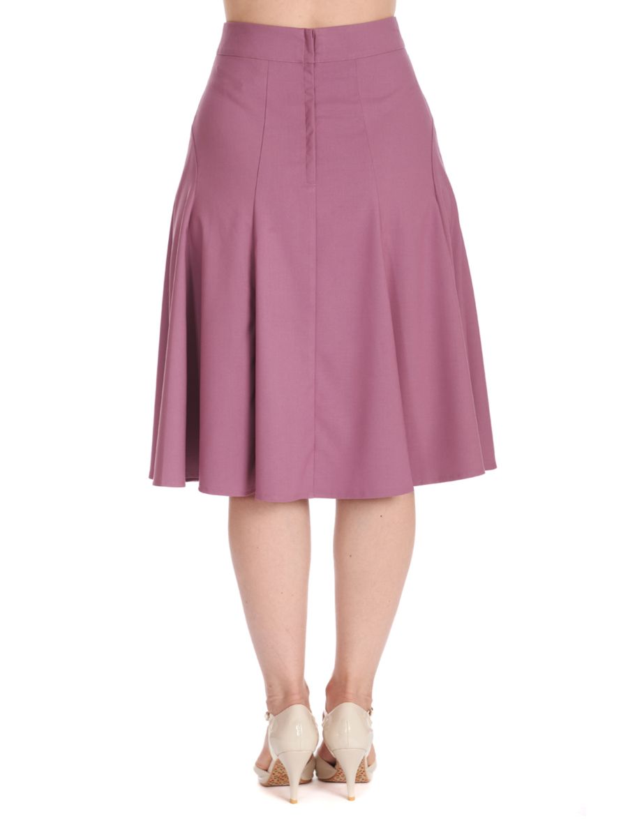 CAROL CLASSIC PANEL DETAIL SKIRT Lilac