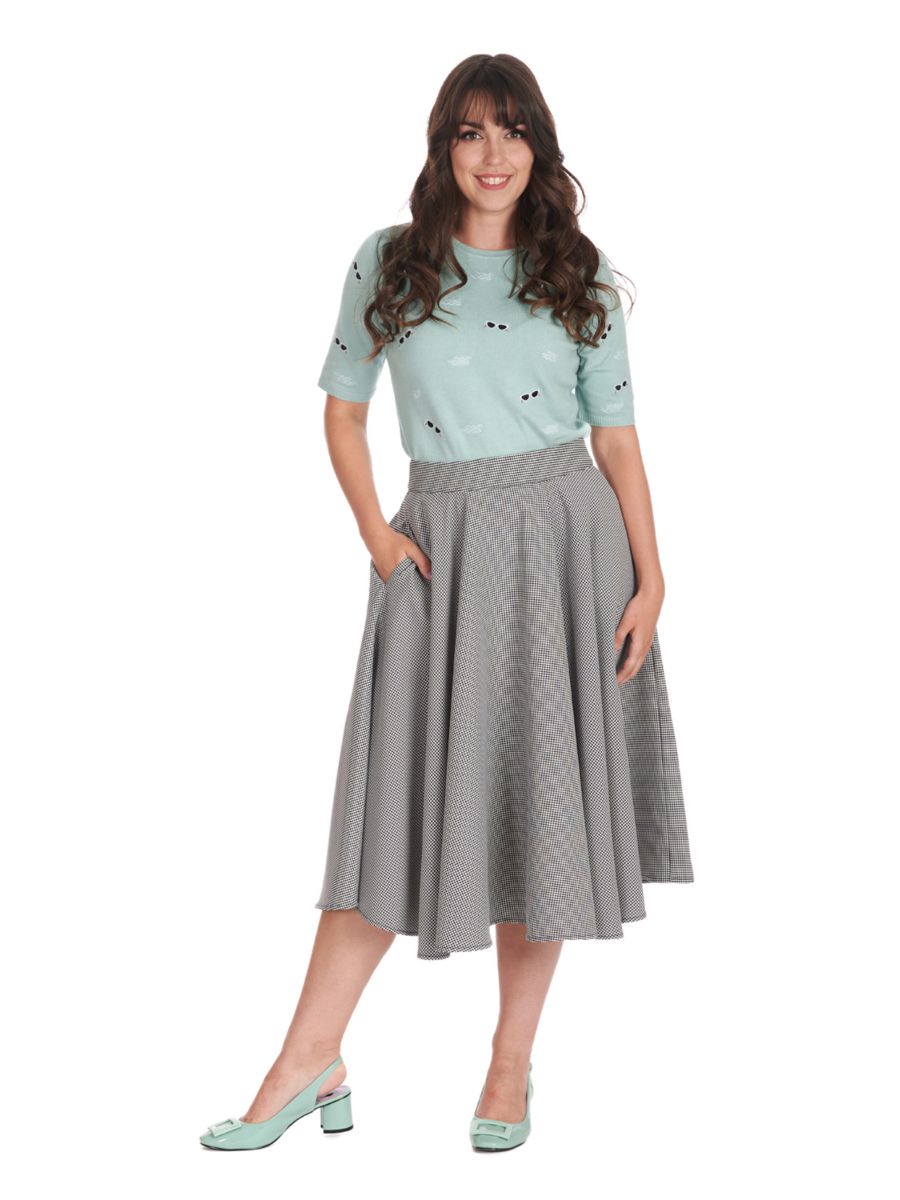 SALING BREEZE SWING SKIRT Black