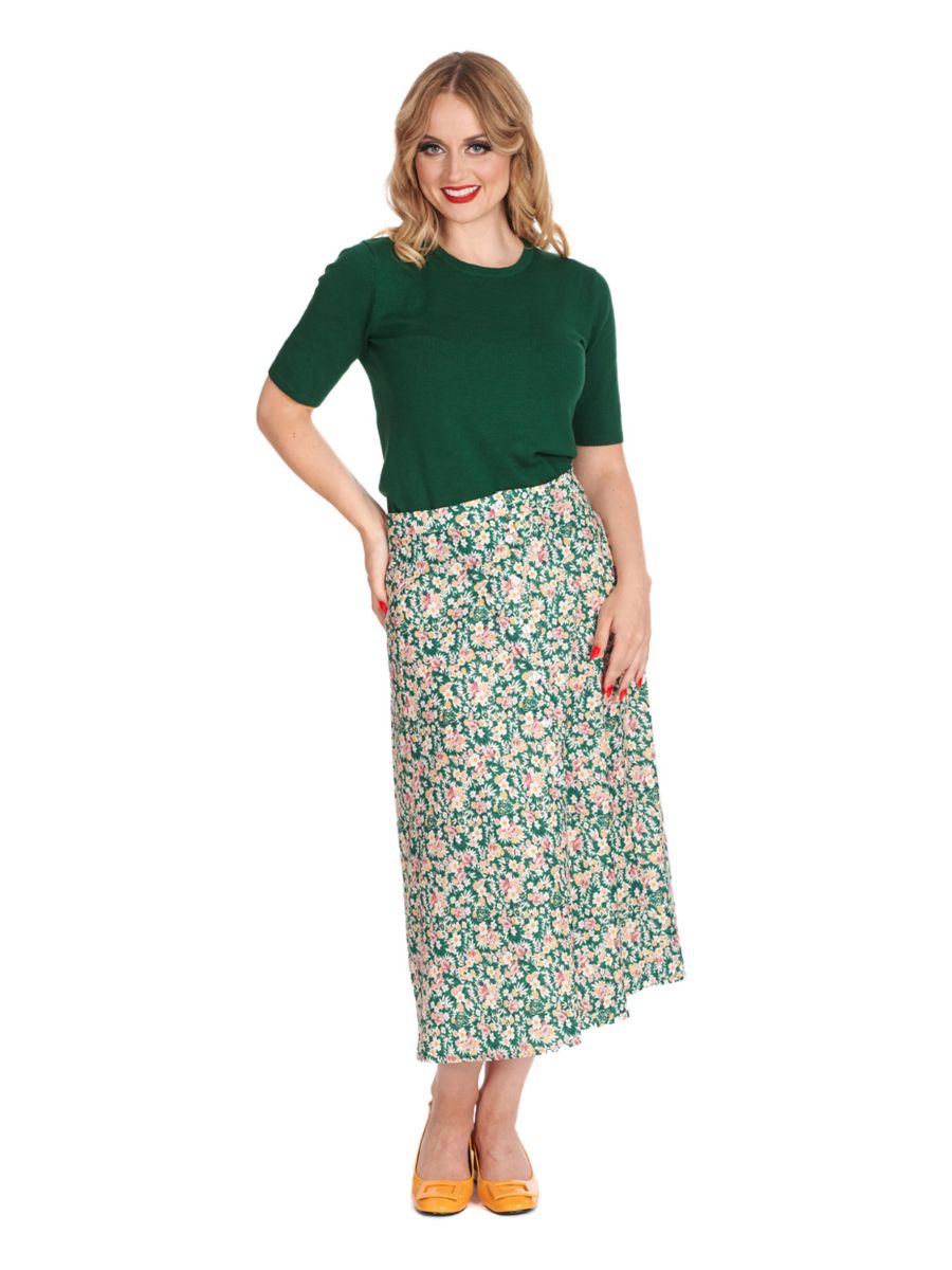 GARDEN GREEN SKIRT Green