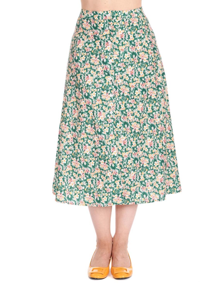 GARDEN GREEN SKIRT Green