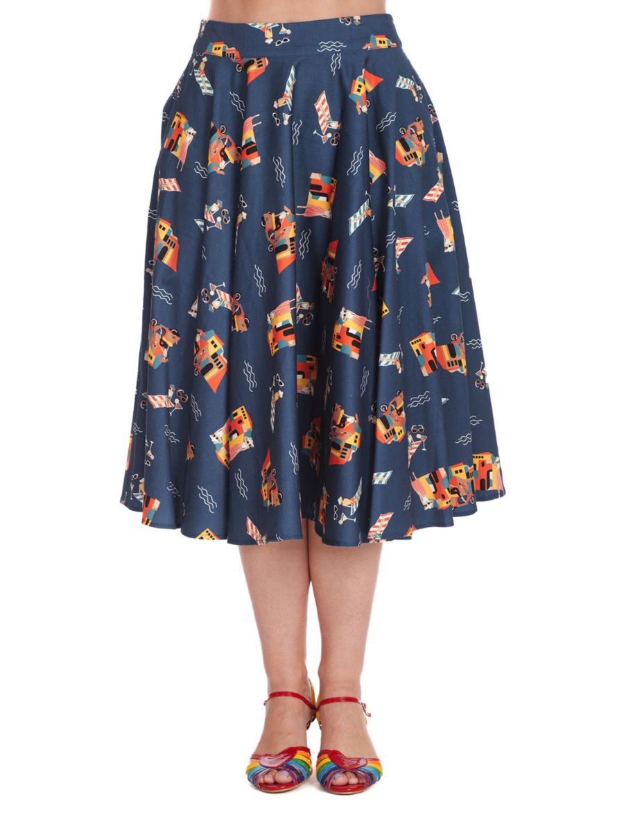 PORTOFINO LIVING SWING SKIRT Blue