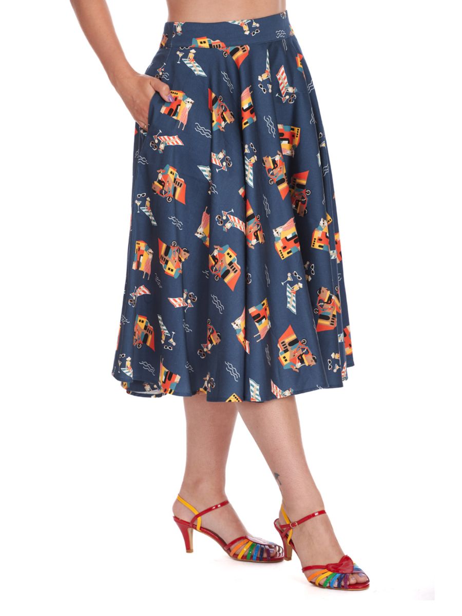 PORTOFINO LIVING SWING SKIRT Blue
