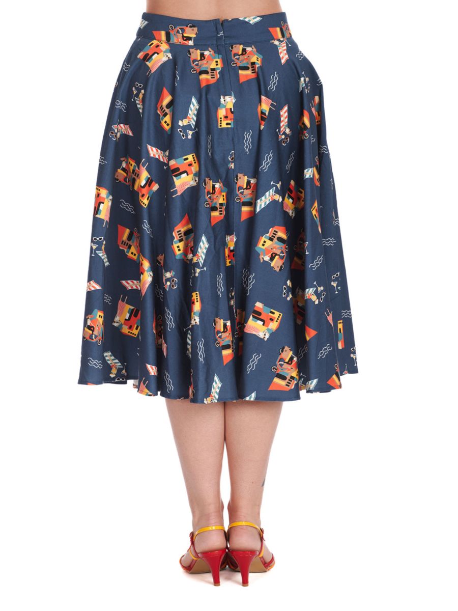 PORTOFINO LIVING SWING SKIRT Blue