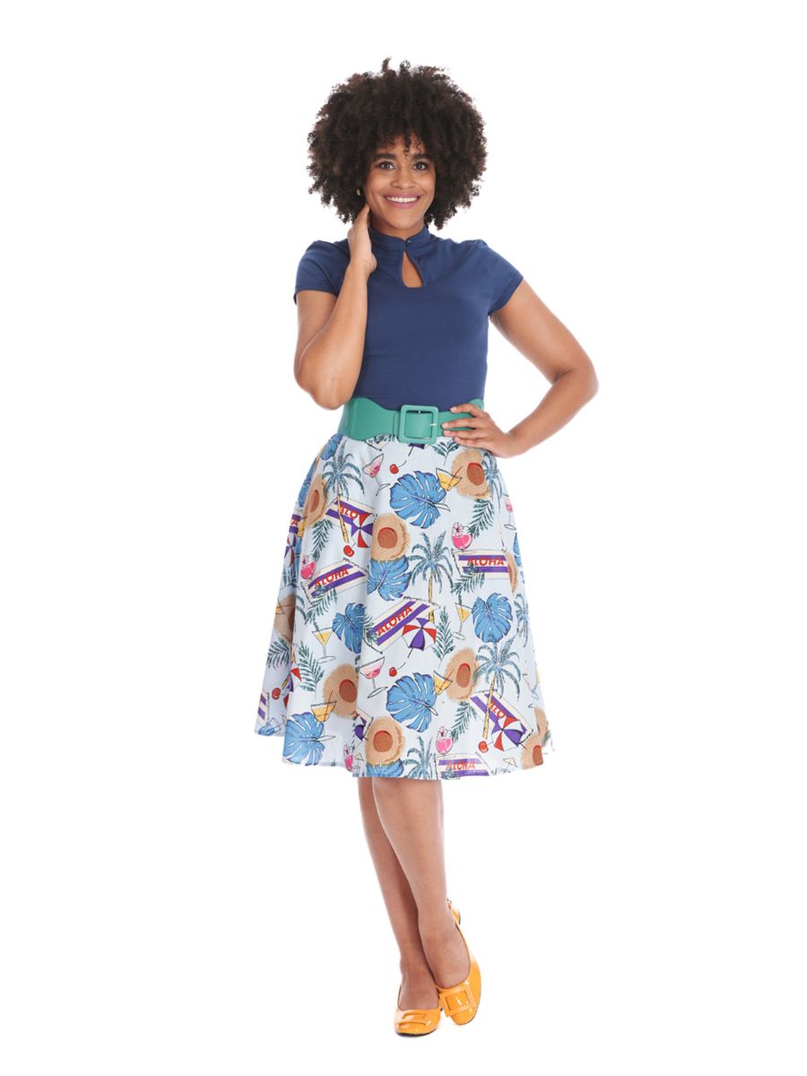 ALOHA SKIRT Blue