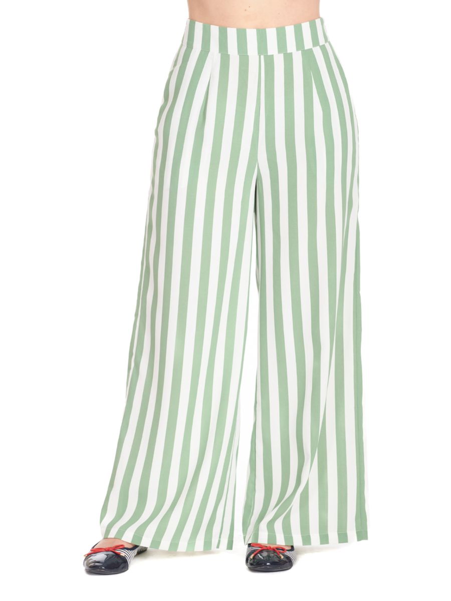 SALLY STRIPE TROUSER Green