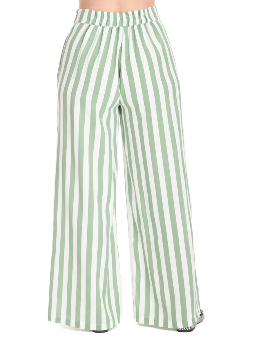 SALLY STRIPE TROUSER Green
