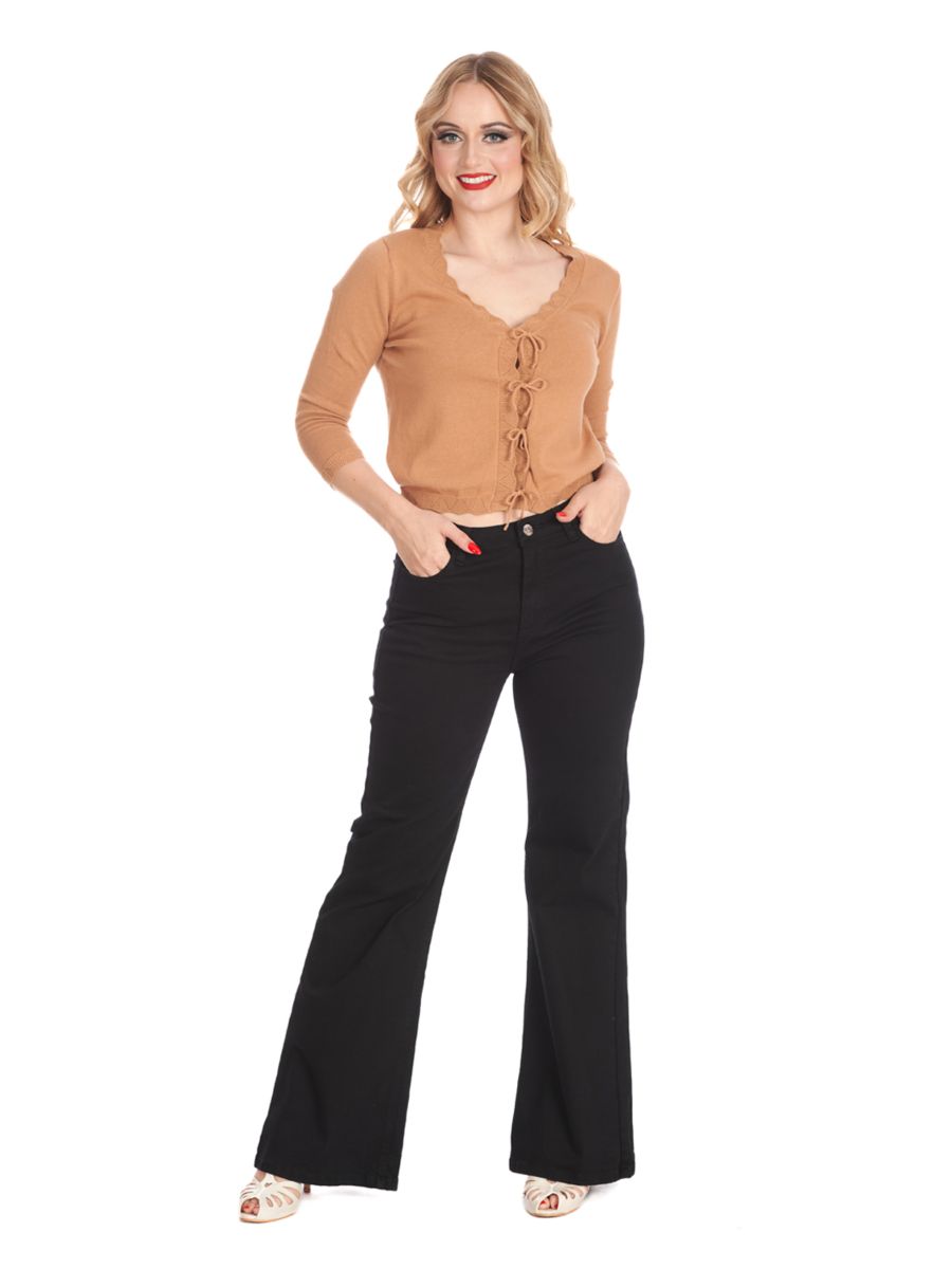 LOVE FLARE TROUSER Black