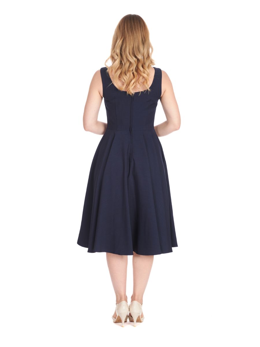 ROPE SWING DRESS Navy