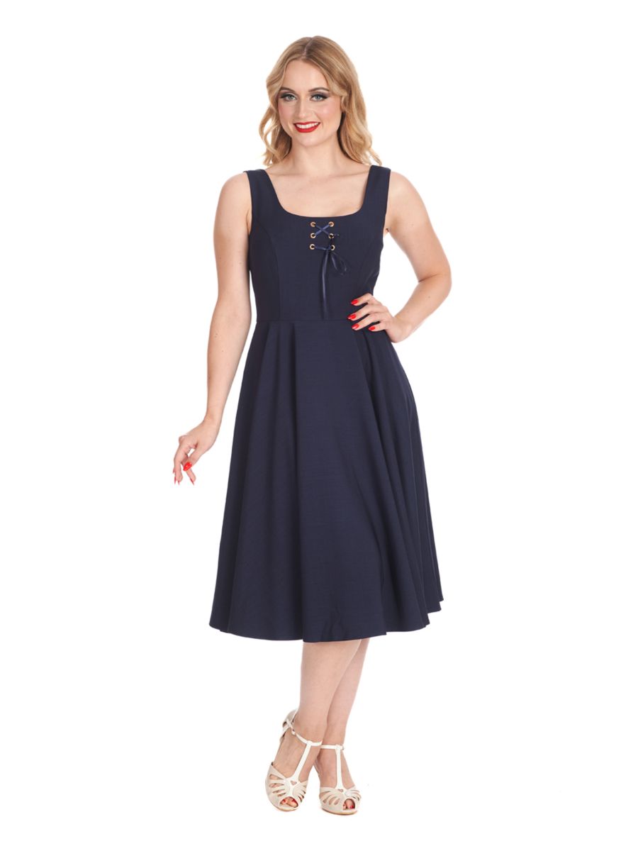 ROPE SWING DRESS Navy