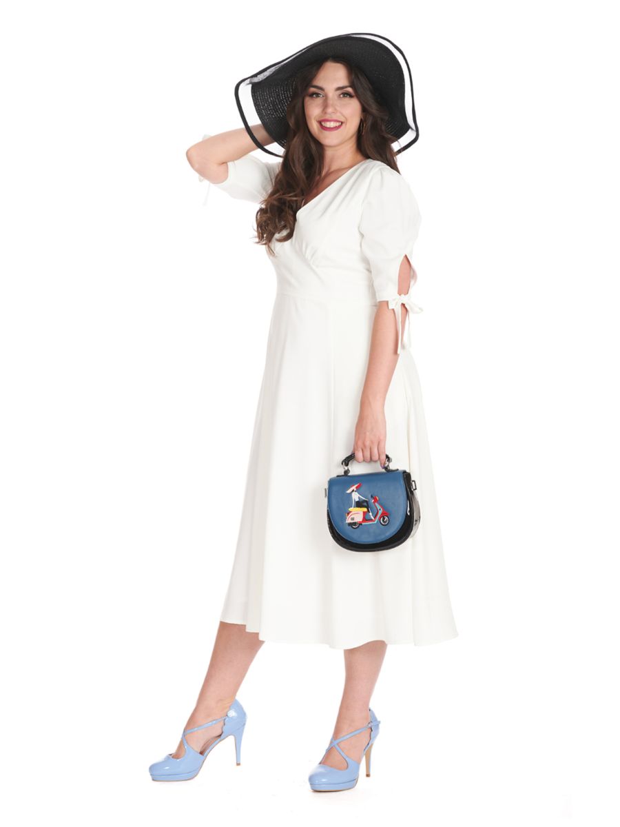 BELLA SWING DRESS White