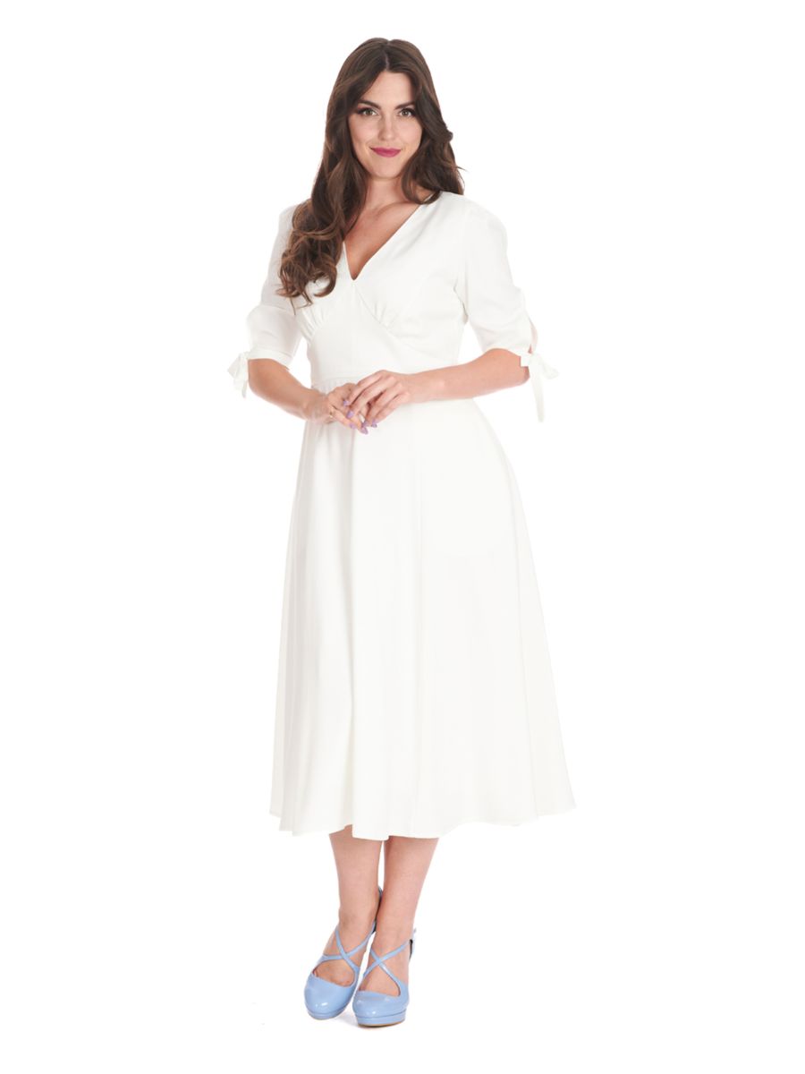 BELLA SWING DRESS White
