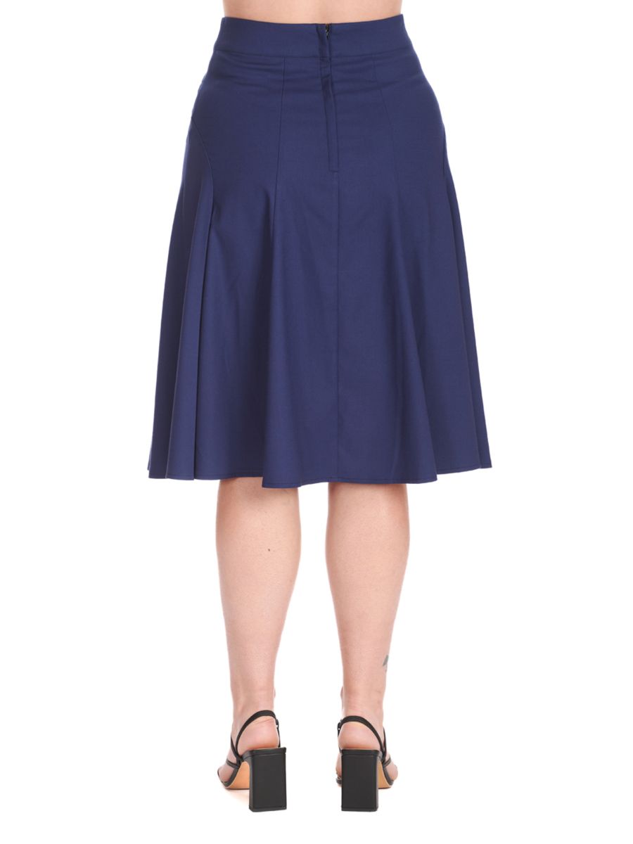 CAROL CLASSIC PANEL DETAIL SKIRT Navy