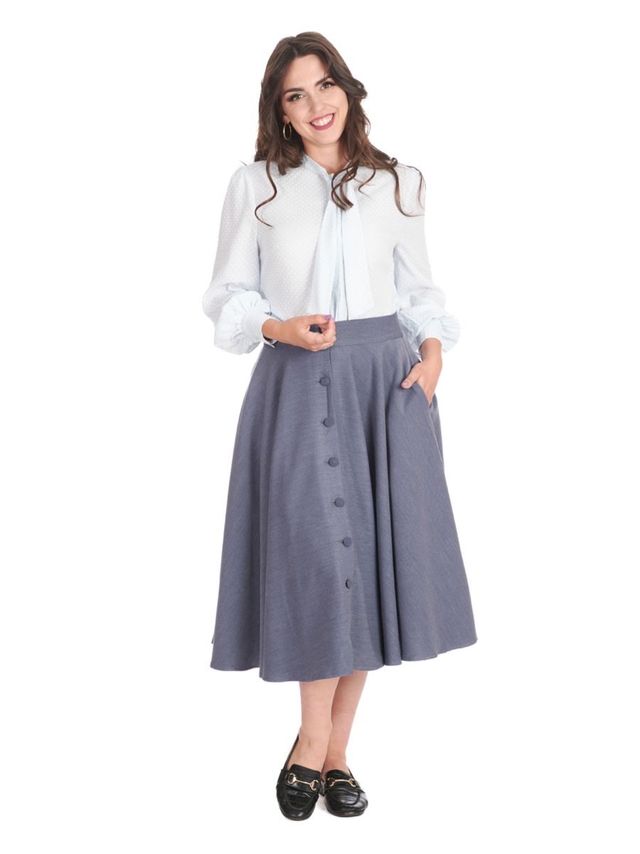 SWAY AWAY SKIRT Blue Denim
