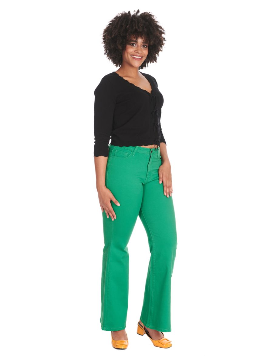 LOVE FLARE TROUSER Green