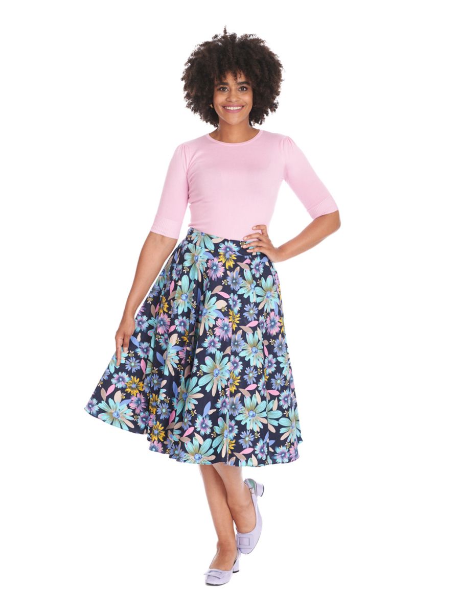 1950's Banned Retro Grace jumper-Pink