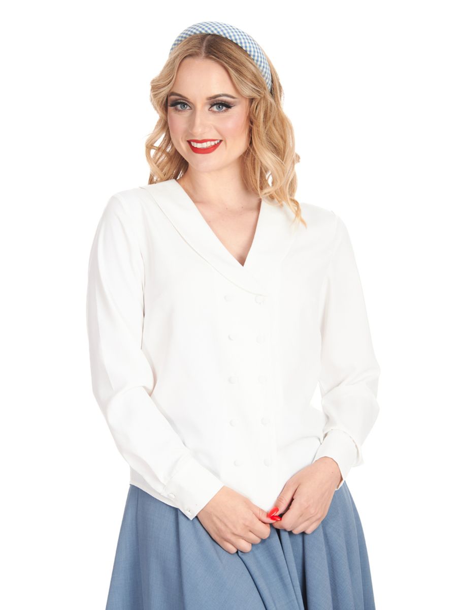 MARIA BLOUSE White